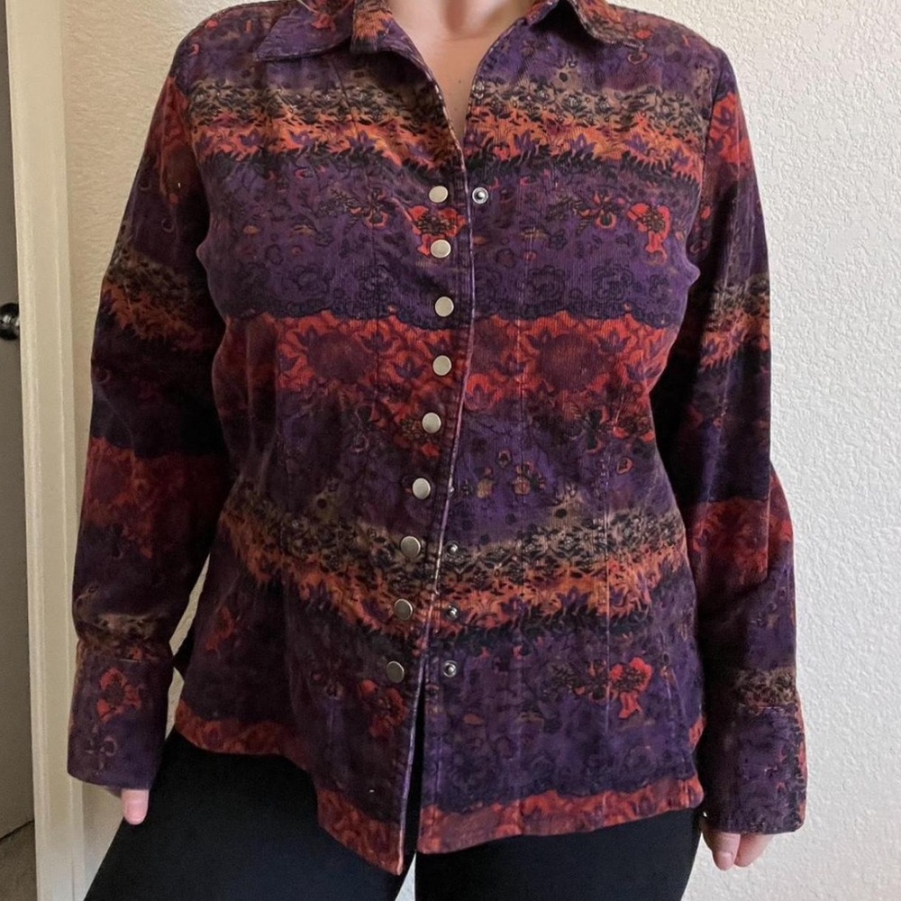 Vintage Christopher & Banks funky corduroy jacket